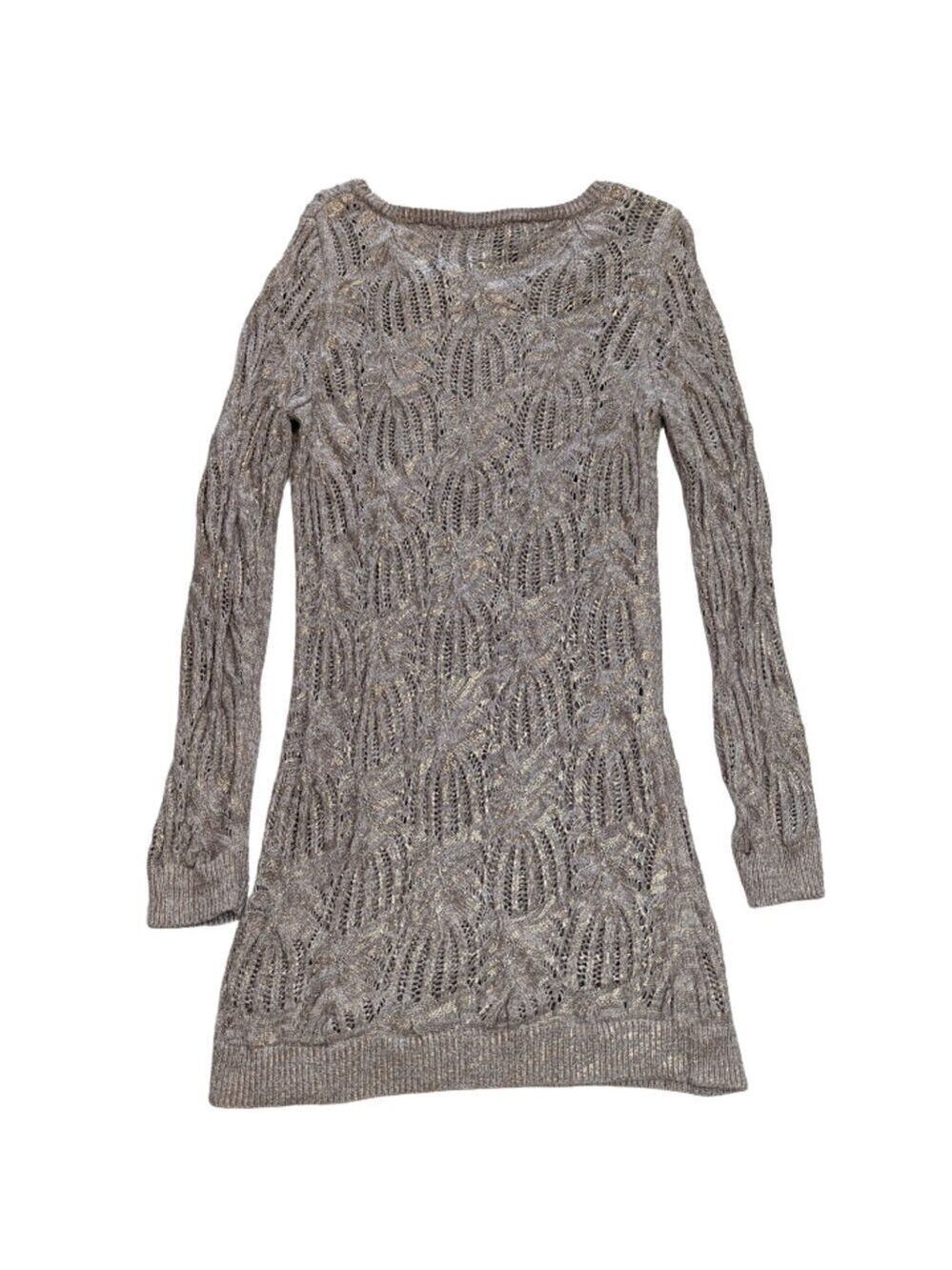 INC International Concepts Metallic Knit Sweater Dress | Size L - Picture 2 of 11